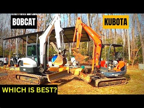 kubota vs. bobcat mini excavator|bobcat e50 vs kubota kx057.